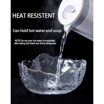 Stylish Glasseam Glass Salad Bowls Set - Perfect for Parties