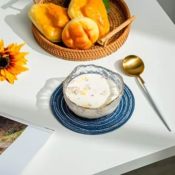 Stylish Glasseam Glass Salad Bowls Set - Perfect for Parties