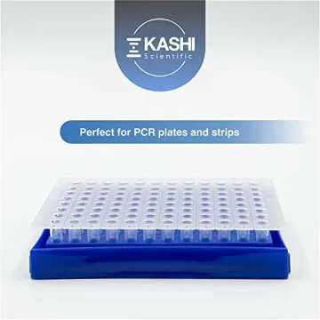 96 Well PCR Tube Rack for 0.2mL PCR Tubes and PCR Plates, 8x12 PCR Tube Rack for PCR Plates and PCR Tubes [5 Racks]
