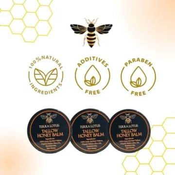 Terra Lotus Organic Grass-Fed Beef Tallow Balm with Raw Honey - Moisturizing Cream for Soft, Smooth Skin - Handmade All-Natural Moisturizer - 2 oz (Citrus)