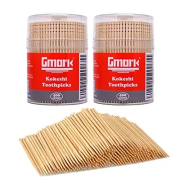 Gmark 3200 Premium Birchwood Toothpick Set - Elegant & Eco-Friendly