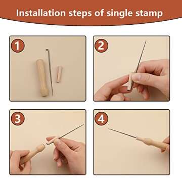 74 Pcs Wool Felting Needles Tools Kit for Crafters