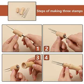 74 Pcs Wool Felting Needles Tools Kit for Crafters