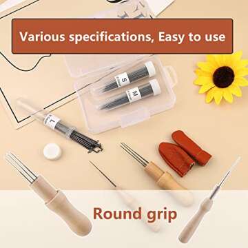 74 Pcs Wool Felting Needles Tools Kit for Crafters