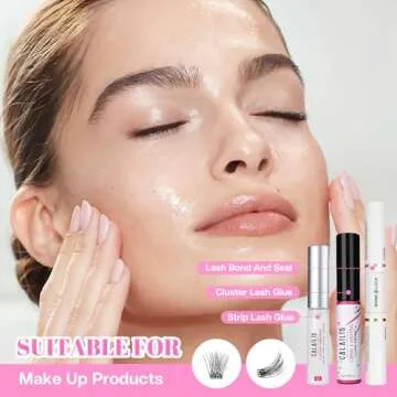 Eyelash Extension Remover, CALAILIS Eyelash Glue Remover Eyelash Adhesive Remover Gentle Non-Irritating Eyelash Remover for Lash Extensions Sensitive Eyes，Water&Oil, 50ml