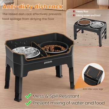 KPWACD Elevated Dog Bowls for Comfortable Feeding