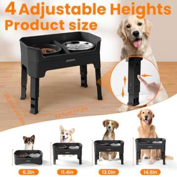 KPWACD Elevated Dog Bowls for Comfortable Feeding