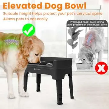 KPWACD Elevated Dog Bowls for Comfortable Feeding