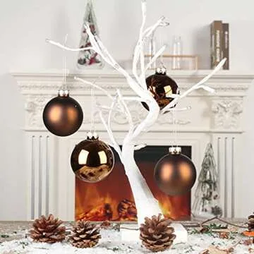 Christmas Tree Ball Ornaments Set 10pcs for Holiday Decor