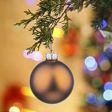 Christmas Tree Ball Ornaments Set 10pcs for Holiday Decor