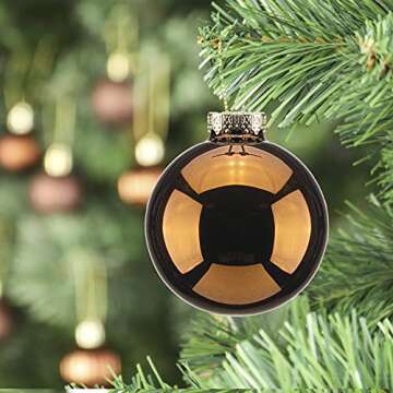 Christmas Tree Ball Ornaments Set 10pcs for Holiday Decor