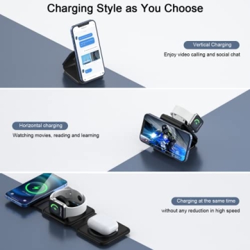 RTOPS Wireless Charger 3 in 1 for Apple Devices