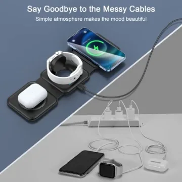 RTOPS Wireless Charger 3 in 1 for Apple Devices