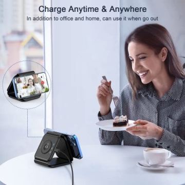 RTOPS Wireless Charger 3 in 1 for Apple Devices