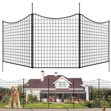 GILPWA 6 Panel Garden Fencing for Dogs - 33"H x 13ft Long