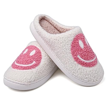 Cozy GULAKY Smiley Face Slippers Unisex Non-slip Lightweight