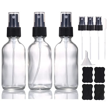 LIYUABU Reusable Glass Spray Bottles 60ml for DIY Uses