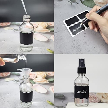 LIYUABU Reusable Glass Spray Bottles 60ml for DIY Uses