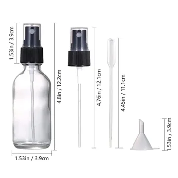 LIYUABU Reusable Glass Spray Bottles 60ml for DIY Uses
