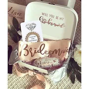 STARAMZ 8 PACK Spiral Hair Ties Phone Cord Hair Ties Hair Coils Bachelorette Party Favors Bridesmaid Gift for Wedding Parties(8 Pack CHAMPAGNE)