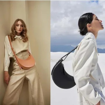Trendy Crescent Bag for Women - Stylish Crossbody Handbag
