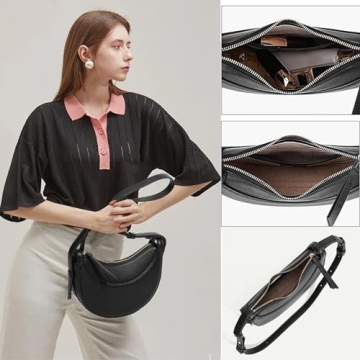 Trendy Crescent Bag for Women - Stylish Crossbody Handbag