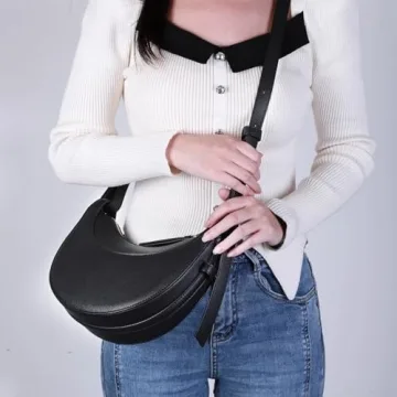 Trendy Crescent Bag for Women - Stylish Crossbody Handbag