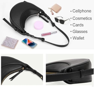 Trendy Crescent Bag for Women - Stylish Crossbody Handbag