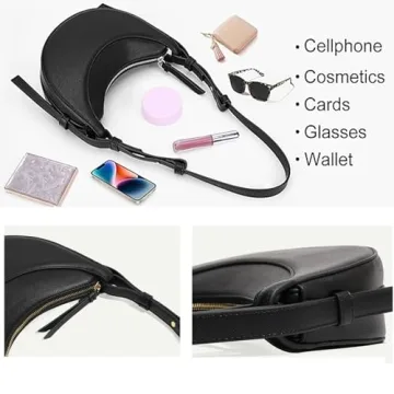 Trendy Crescent Bag for Women - Stylish Crossbody Handbag