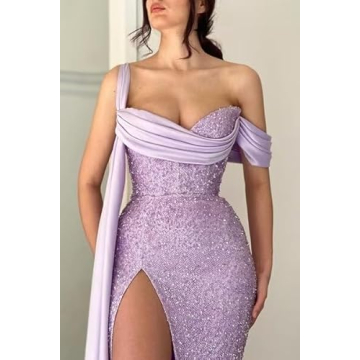 Burgundy Satin Mermaid Prom Dress 2024 for Women