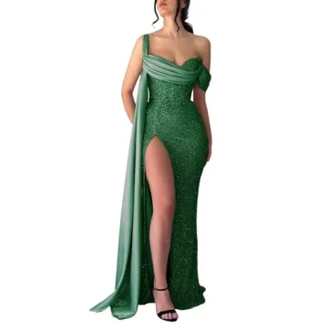 Burgundy Satin Mermaid Prom Dress 2024 for Women