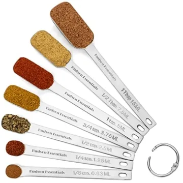 Premium Hudson Essentials Measuring Spoons Set - 7 Sizes