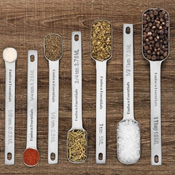 Premium Hudson Essentials Measuring Spoons Set - 7 Sizes