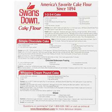 Swans Down Regular Cake Flour, 32oz Box (Pack of 1)