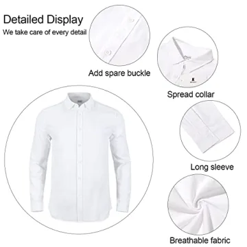 Stylish JEKAOYI Men's Casual Linen-Cotton Long Sleeve Shirt