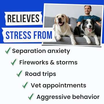 Pawsential Advanced Hemp Calming Chews for Dogs - Dog Calming Chews - 120 Anxiety Relief Treats - Hemp Oil - Dog Calming Treats - Sleep Calming Aid - Calming Hemp Treats for Joint Health