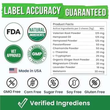 Pawsential Advanced Hemp Calming Chews for Dogs - Dog Calming Chews - 120 Anxiety Relief Treats - Hemp Oil - Dog Calming Treats - Sleep Calming Aid - Calming Hemp Treats for Joint Health