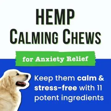 Pawsential Advanced Hemp Calming Chews for Dogs - Dog Calming Chews - 120 Anxiety Relief Treats - Hemp Oil - Dog Calming Treats - Sleep Calming Aid - Calming Hemp Treats for Joint Health