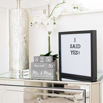 Engagement Gifts for Couples | Wedding Countdown Block Set