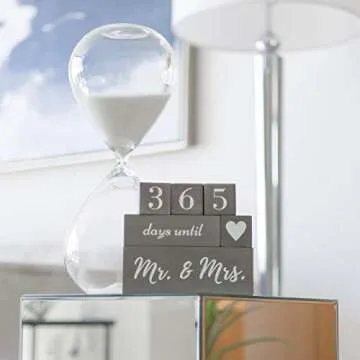Engagement Gifts for Couples | Wedding Countdown Block Set