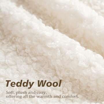 Foindtower 2 Pieces 20x20 Inch White, Faux Fur Throw Pillow Cover Accent Sherpa Pillow Fuzzy Soft Pi...