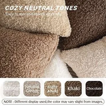 Foindtower Faux Fur Throw Pillow Covers for Cozy Decor