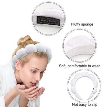 Ayesha Spa Headband for Skincare & Makeup Application