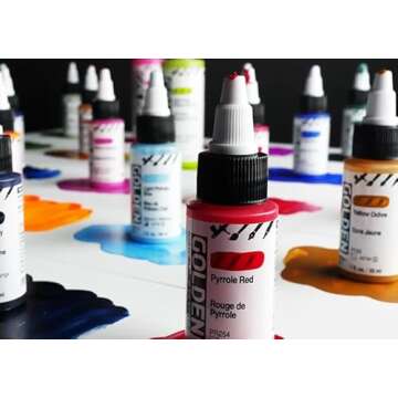 High Flow Acrylics by GOLDEN, Ultramarine Blue, 4 fl. oz. Bottle, Professional Acrylic Paint, Semi-Transparent