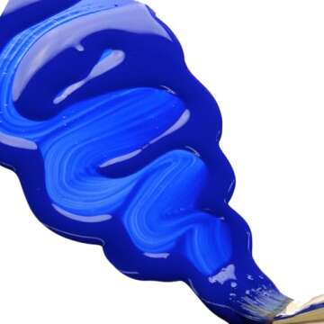 High Flow Acrylics by GOLDEN, Ultramarine Blue, 4 fl. oz. Bottle, Professional Acrylic Paint, Semi-Transparent