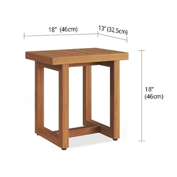 AquaTeak 18" Spa Teak Shower Bench for Elegant baths