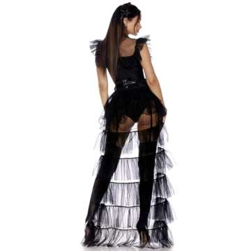 Forplay Women's Prom On Wednesday TV Show Character Costume, Black, L/XL