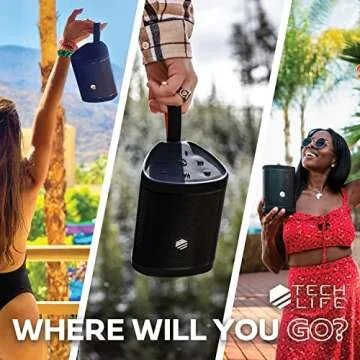 Tech-Life Boss Portable Bluetooth Speaker - Waterproof & Powerful Sound