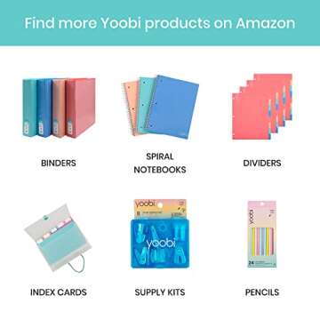 Yoobi Gel Pens with Carrying Case – Colored Pens for Journaling, Drawing, Art Supplies & More – Metallic, Pastel, Primary, Neon & Glitter Gel Pens – Smooth Finish Gel Pen Set with Case (30 Pack)