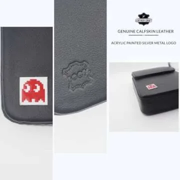 Miyoo Mini Plus v2 v3 v4 Real Genuine Leather Case - Uno Bridge Poker Playing Card Single Deck Holder (for Miyoo Mini Plus Black Black)